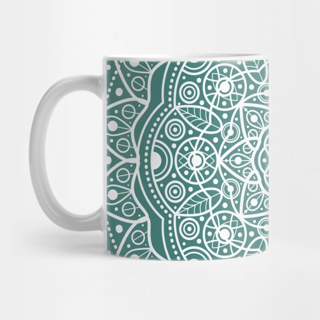 BLUISH GREEN MANDALA by MagicDreams